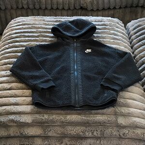 Nike Kids Black Sherpa Jacket